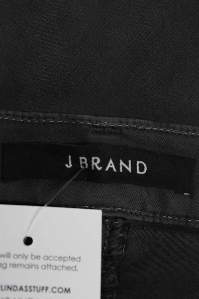 J Brand Womens Gray Skinny Low Rise Jeans Button Inseam 26 Size 25