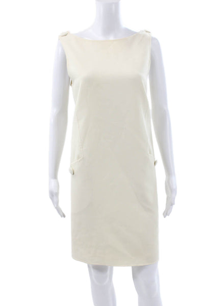 Something Navy Womens Beige Sweater Dress Turtleneck Long Sleeve Size M