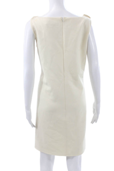 Something Navy Womens Beige Sweater Dress Turtleneck Long Sleeve Size M