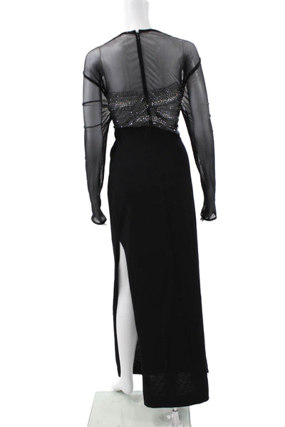 St. John Collection By Marie Gray Women Maxi Wool Long Sleeve Dress Size 8