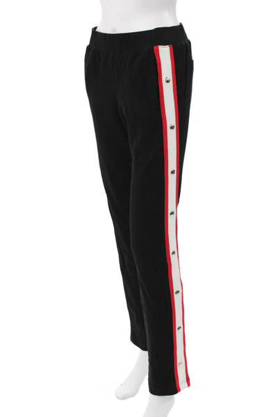 Pam & Gela Womens Black Cotton Sweatpants Size S
