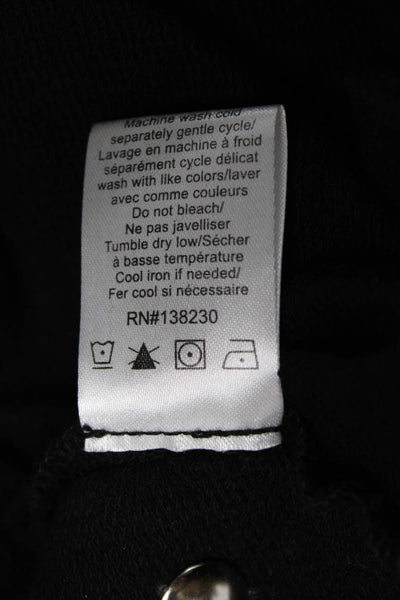 Pam & Gela Womens Black Cotton Sweatpants Size S