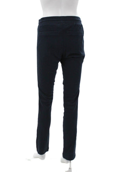 Pam & Gela Women Track Pants Blue Cotton Drawstring Inseam 32 Size PP