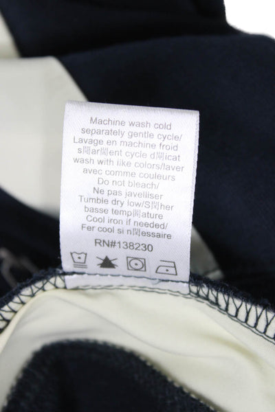 Pam & Gela Women Track Pants Blue Cotton Drawstring Inseam 32 Size PP