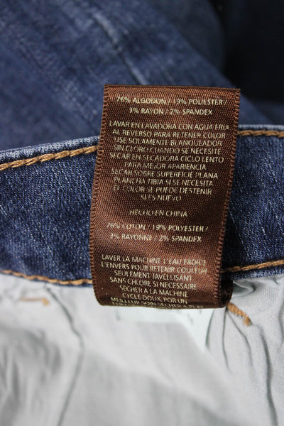 KUT from the Kloth Women Straight Jeans Mid Rise Blue Button Fly Size 16