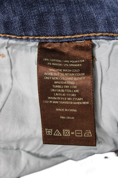 KUT from the Kloth Women Straight Jeans Mid Rise Blue Button Fly Size 16