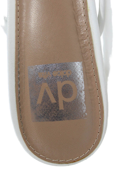 Dolce Vita Womens Thong Slide On Sandal Heels White Size 7