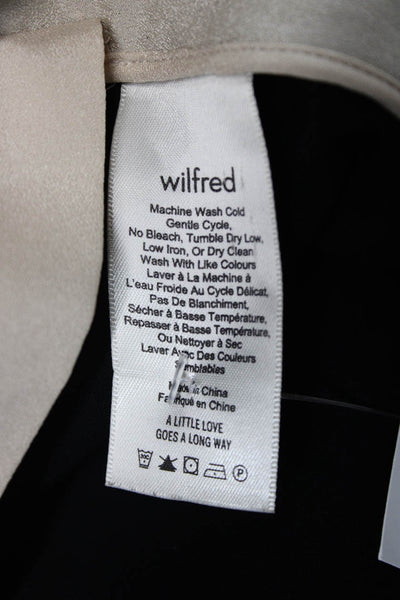 Wilfred Womens Blazer Black Polyester 3/4 Sleeve Button Size XS