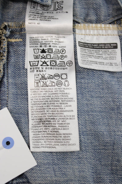 Levi Strauss & Co Womens Basic Jacket Blue 100% Cotton Long Sleeve Size S