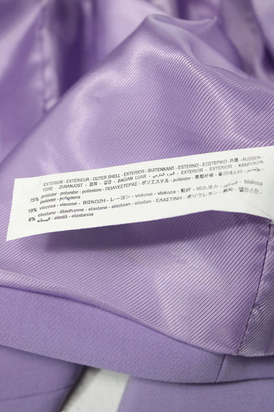 Zara Womens Basic Jacket Purple Long Sleeve Button Size XS