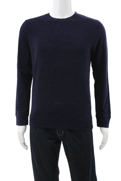 APC Mens Blue Pullover Sweater Crew Neck 76% Cotton 24% Lyocell Size M