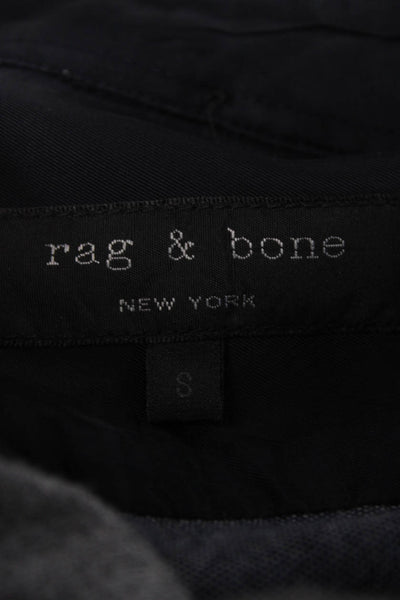 Rag & Bone Mens Long Sleeves Button Down Shirt Grey Cotton Size Small