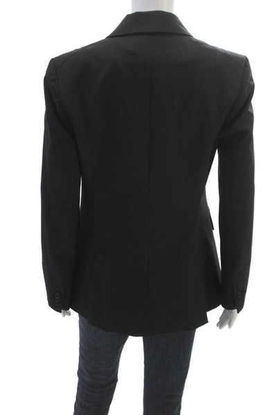 Veronica Beard Womens Black Virgin Wool Blazer Button Size 8