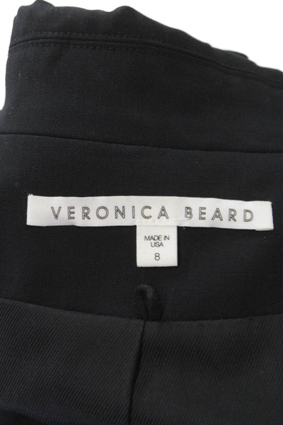 Veronica Beard Womens Black Virgin Wool Blazer Button Size 8