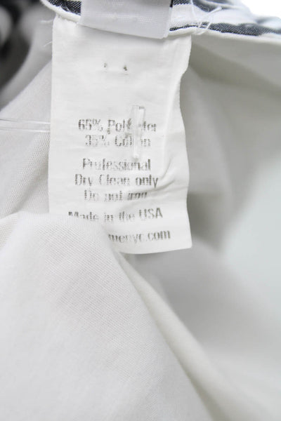 Tome Women Shirt Dress White Colorblock Short Sleeve Button Maxi Size 6