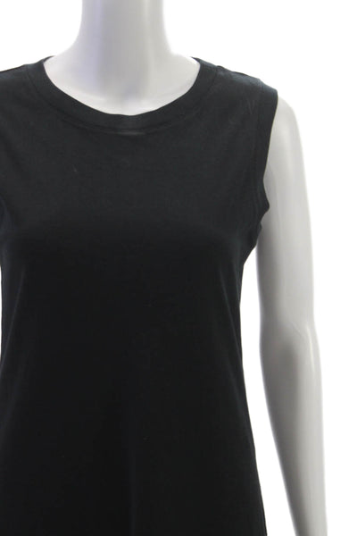 See by Chloe Women Black Tank Dress Cotton Knee Length Size M