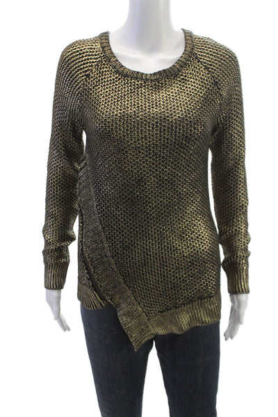 Red Saks Fifth Avenue Women Black Pullover Sweater Long Sleeve Petite Size S