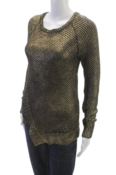 Red Saks Fifth Avenue Women Black Pullover Sweater Long Sleeve Petite Size S