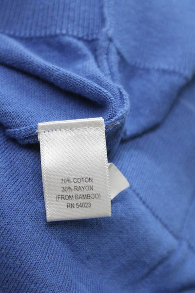 Banana Republic Men V-Neck Pullover Sweater Blue Long Sleeve Size XL