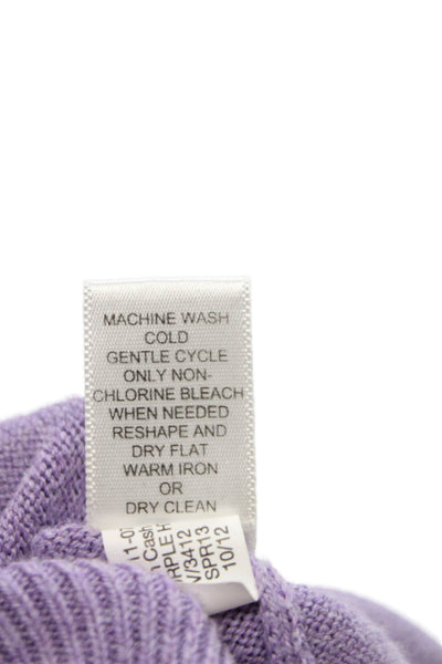 Banana Republic Mens Purple V-Neck Cotton Cashmere Pullover Size XL