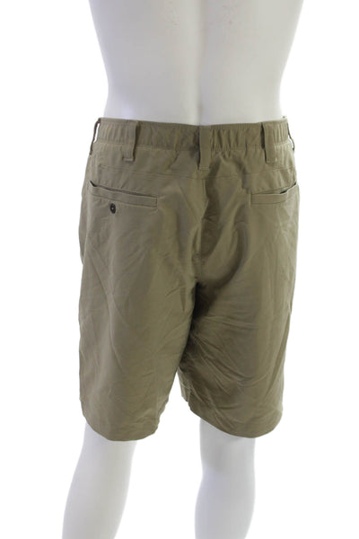 Under Armour Mens Athletic Shorts Beige Polyester Size 42