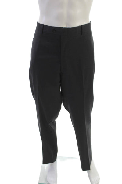 JB Britches Mens Dress Pants Gray Wool 30 Inseam Size 42