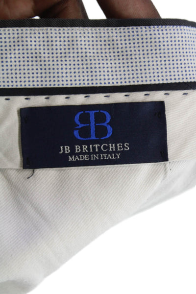 JB Britches Mens Dress Pants Gray Wool 30 Inseam Size 42