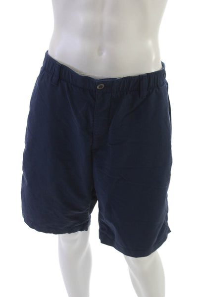 Under Armour Mens Blue Polyester Chino Shorts Size 42