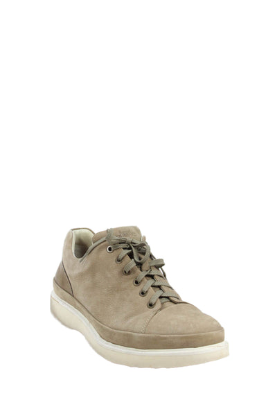 Samuel Hubbard Mens Suede Casual Sneakers Beige Size 10.5