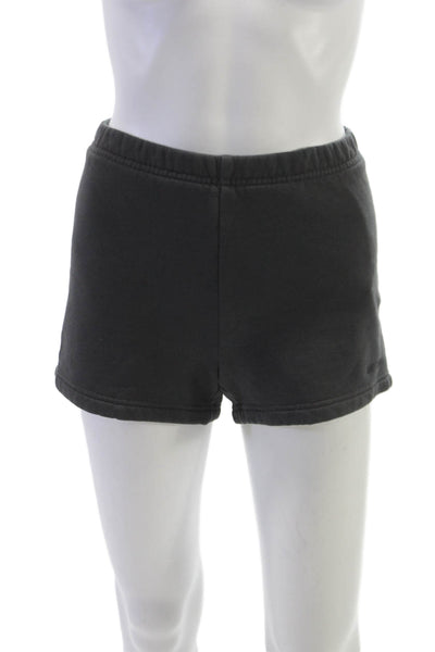Aritzia Women Sweat Shorts Gray Cotton Blend Size 2XS