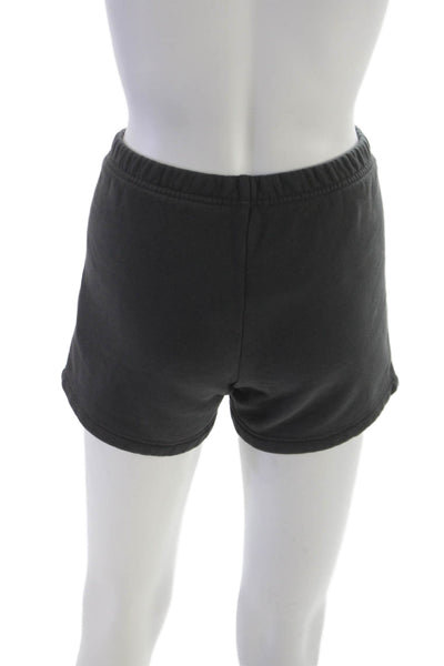Aritzia Women Sweat Shorts Gray Cotton Blend Size 2XS