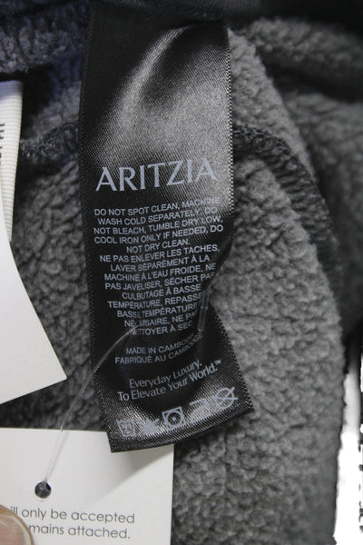 Aritzia Women Sweat Shorts Gray Cotton Blend Size 2XS