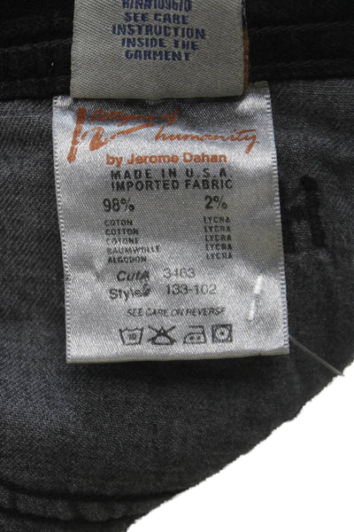 Citizens of Humanity Womens Jeans Black Mid Rise Button Inseam 33 Size 28