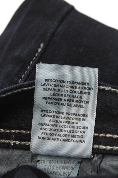 Habitual Womens Skinny Jeans Blue Cotton Mid Rise Inseam 34 Size 28