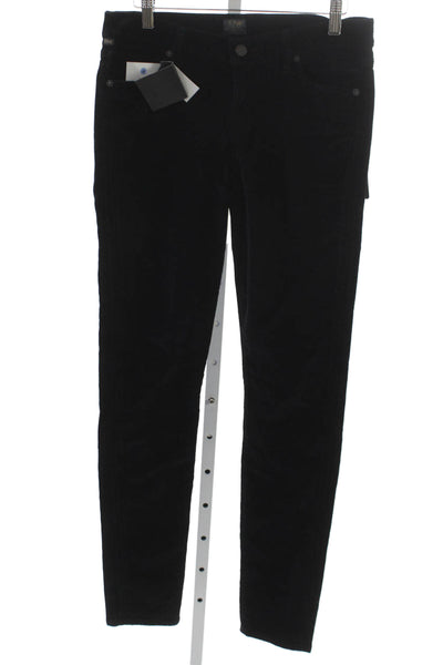Citizens of Humanity Women Black Cotton Mid Rise Jeggings Size 29