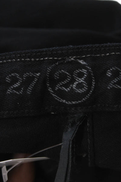 Earnest Sewn Women Black Skinny Jeans Cotton Blend Button Fly Size 28