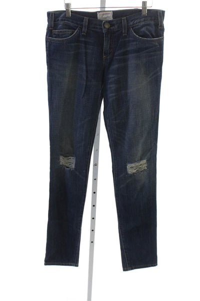 Current/Elliott Womens Skinny Blue Cotton Jeans Size 28