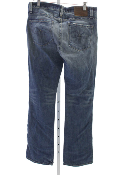 Ralph Lauren Blue Label Women Bootcut Jeans Blue Mid Rise 34 Inseam Size 28