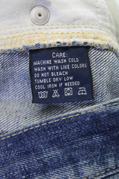 Ralph Lauren Blue Label Women Bootcut Jeans Blue Mid Rise 34 Inseam Size 28