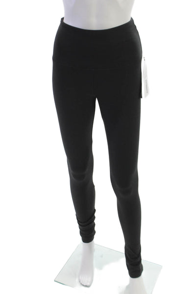 Lisse Womens Black Solid Leggings 70% Rayon 26% Nylon 4% Spandex Size S