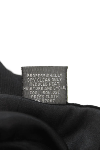 Daryl K Womens Black Wool Dress Pants Zip Closure Size 8