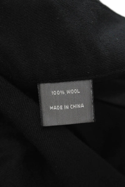 Daryl K Womens Black Wool Dress Pants Zip Closure Size 8