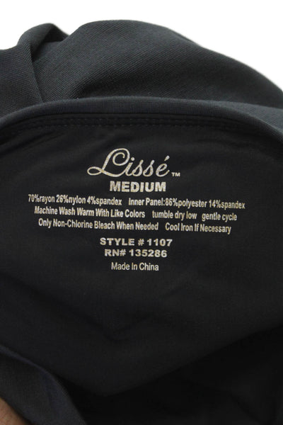 Lisse Women Ankle Black Leggings Size M