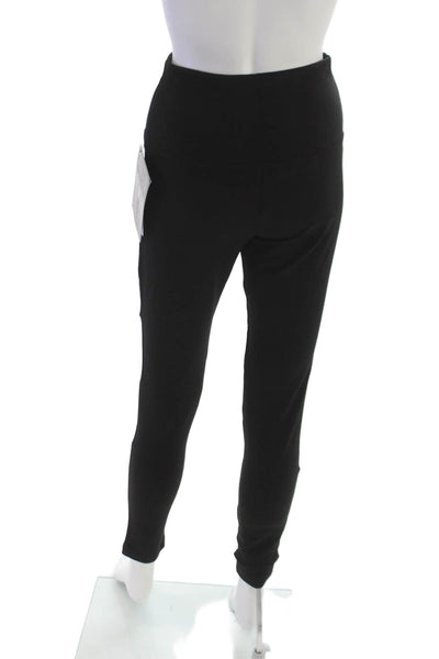 Lisse Womens Ankle Leggings Solid Black Rayon Size M