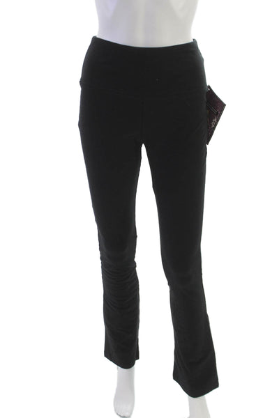 Lisse Women Black Leggings Cotton Spandex Pull On Solid Size M