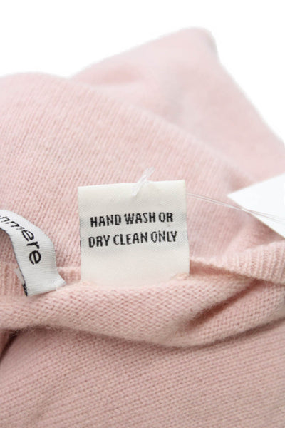 Autumn Cashmere Women V-Neck 100% Cashmere Sweater Pink Size M