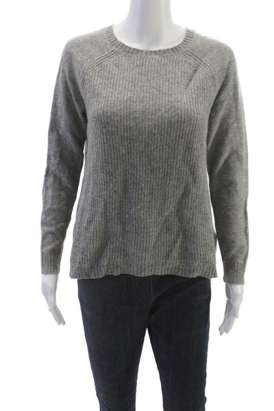 J Crew Womens Pullover Sweater Gray Wool Crewneck Long Sleeve Size S
