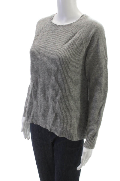 J Crew Womens Pullover Sweater Gray Wool Crewneck Long Sleeve Size S