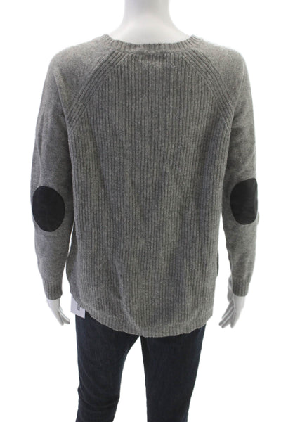 J Crew Womens Pullover Sweater Gray Wool Crewneck Long Sleeve Size S