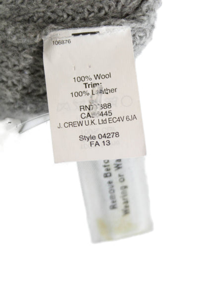 J Crew Womens Pullover Sweater Gray Wool Crewneck Long Sleeve Size S